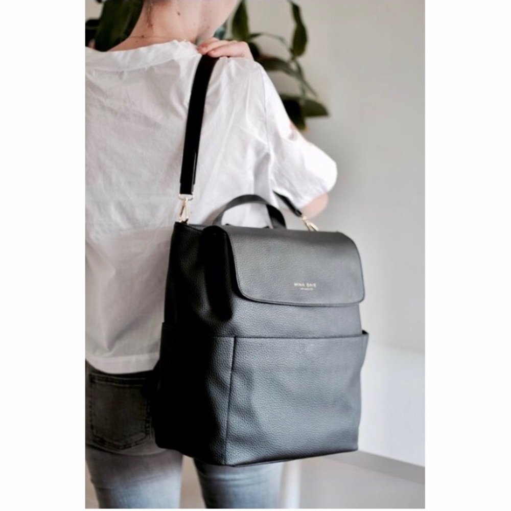 Mina Baie Kinney Backpack Designer Diaper Bag